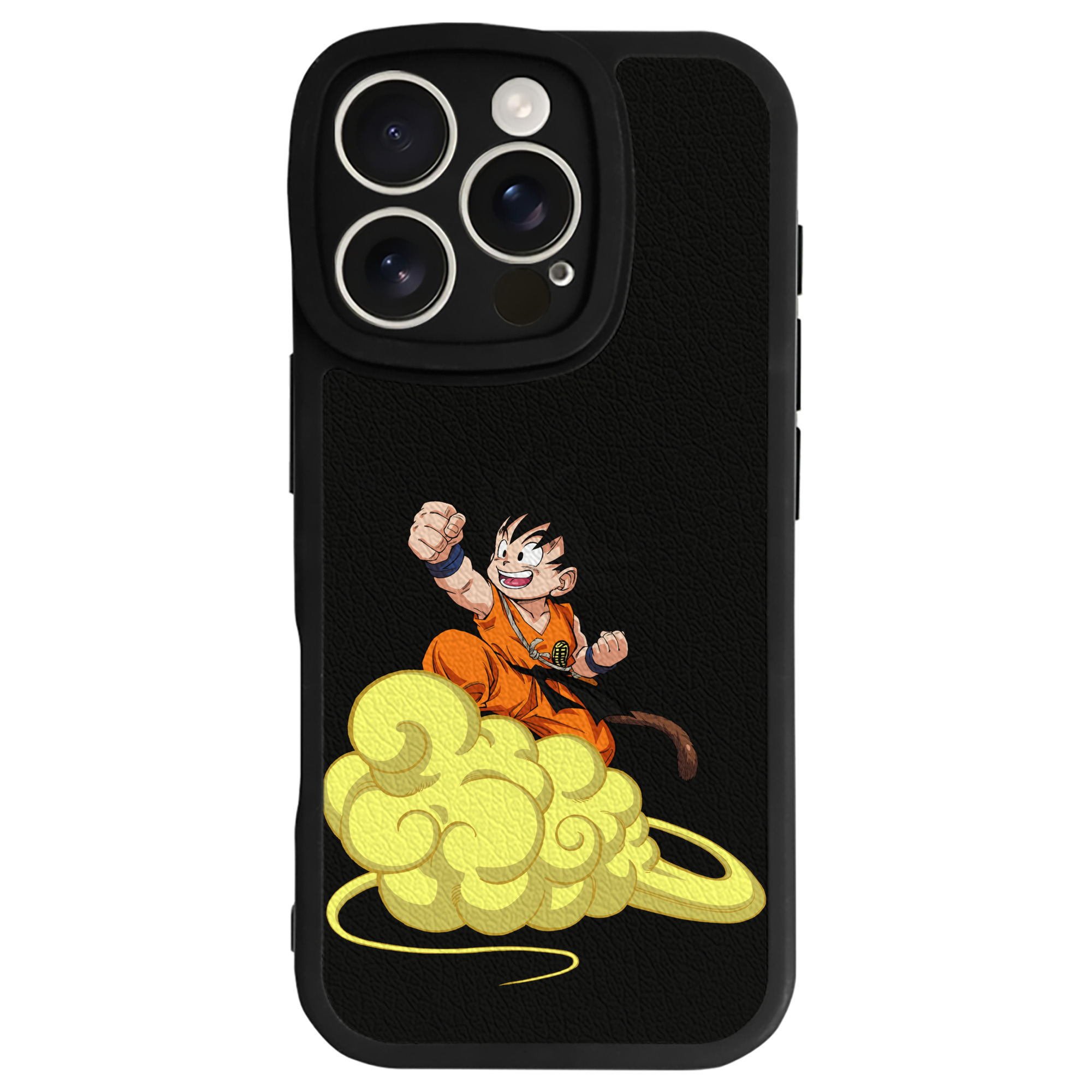 （画像用） ドラゴンボール 孫悟空（そん ごくう）Son Goku カカロット DRAGON BALL Kakarotto 【iPhone 16シリーズ対応】シリコンスマホケース（レザー調） 材質：シリコン